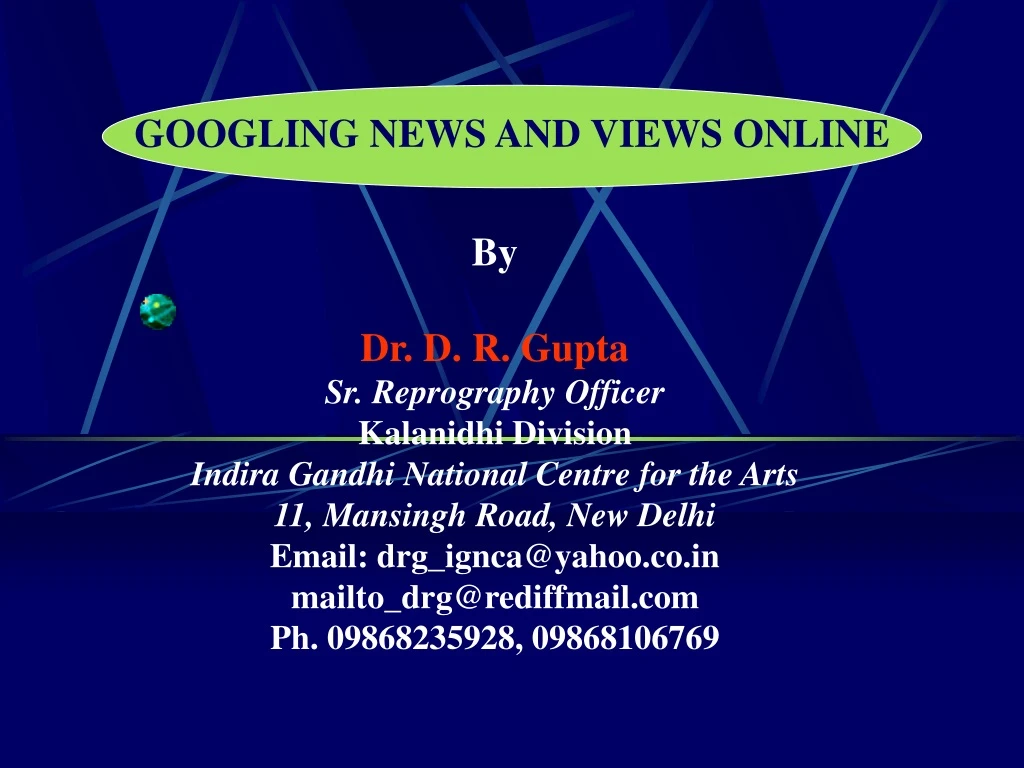 googling news and views online