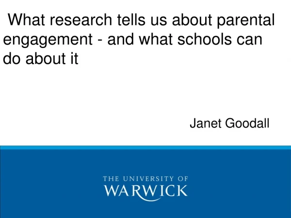 What research tells us about parental engagement - and what schools can do about it