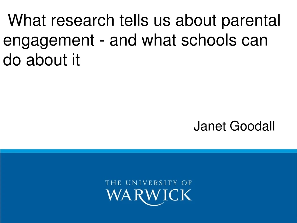 what research tells us about parental engagement and what schools can do about it