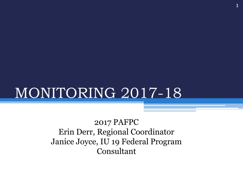 monitoring 2017 18