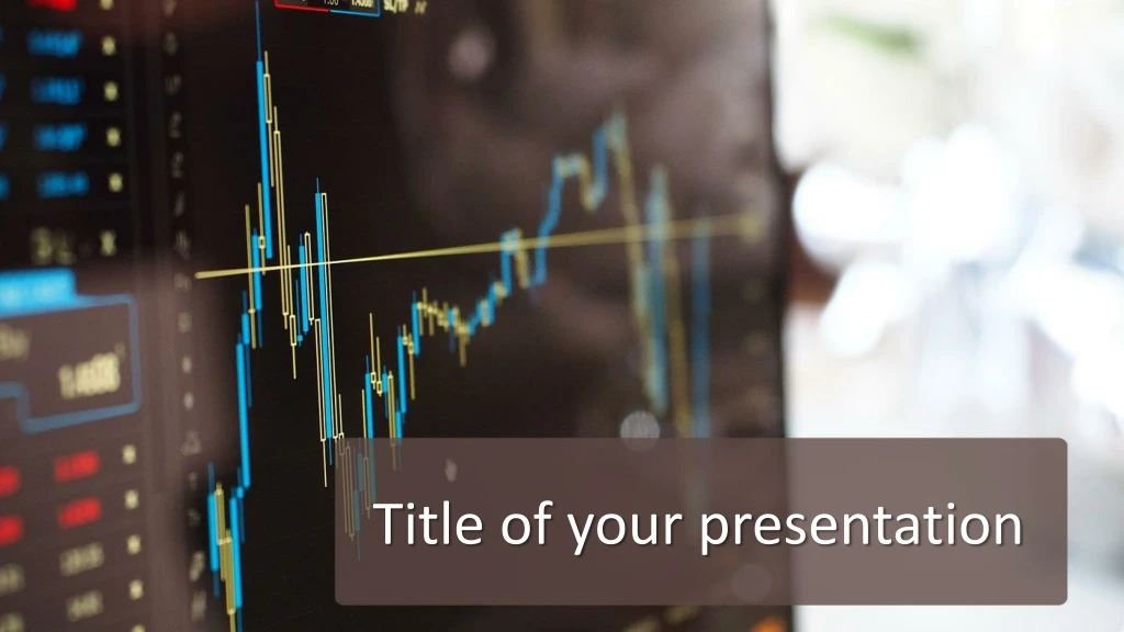 title of your presentation