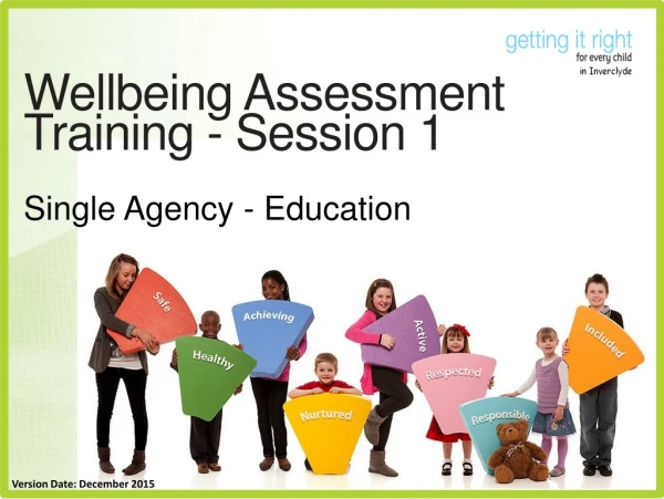 Wellbeing Assessment Training - Session 1 Single Agency - Education