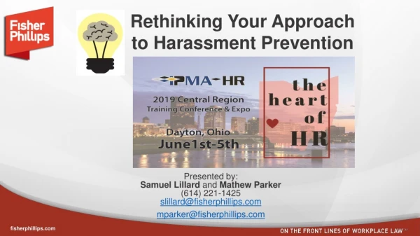 Rethinking Your Approach to Harassment Prevention