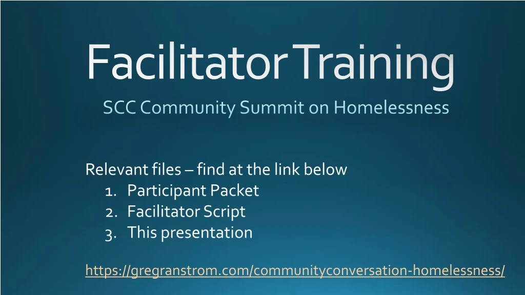 scc community summit on homelessness