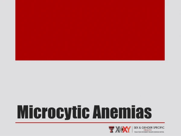 Microcytic Anemias