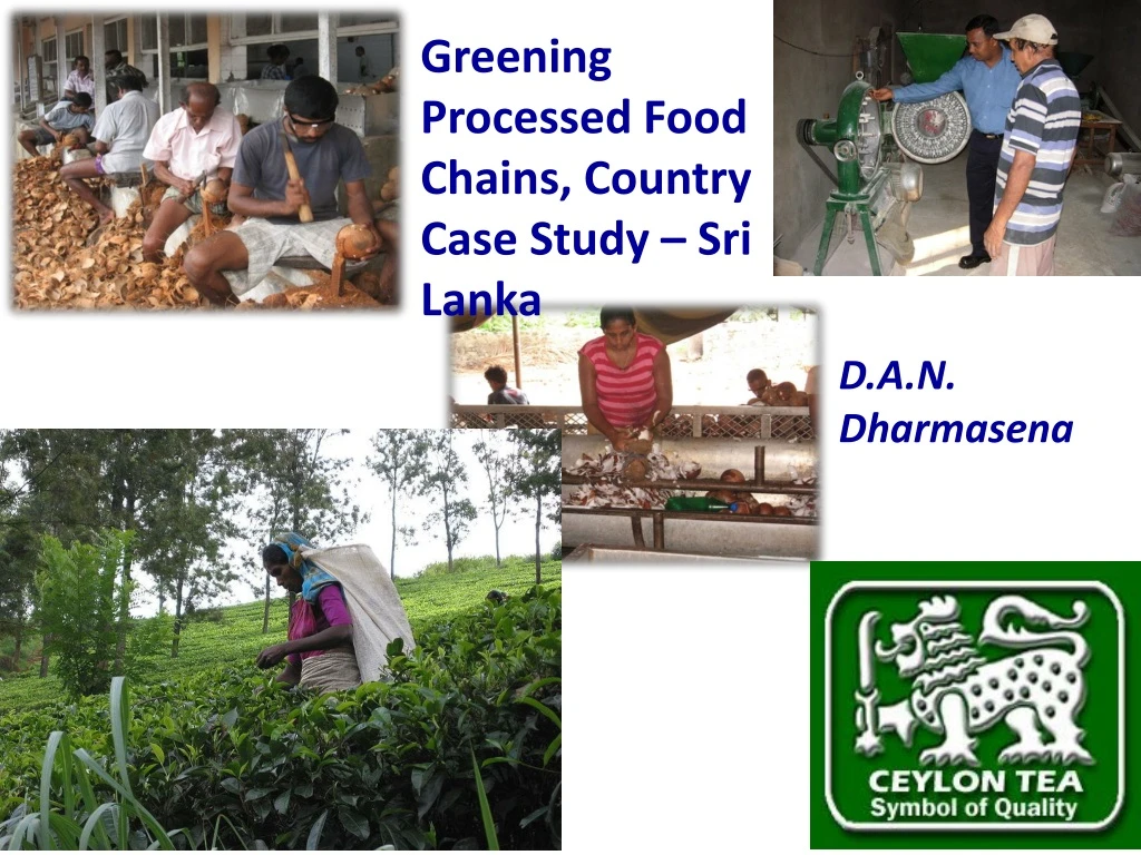 greening processed food chains country case study