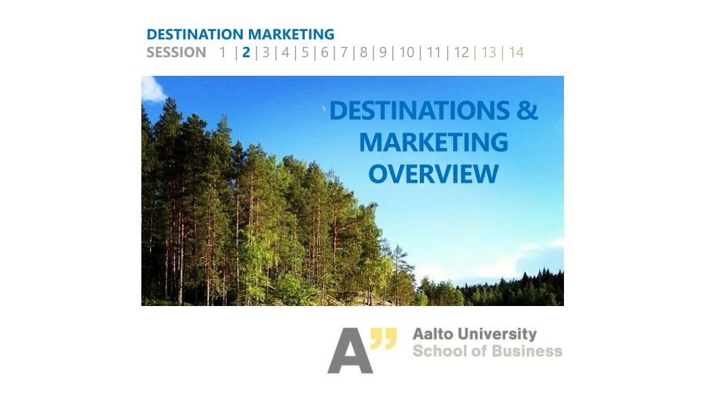 destinations marketing overview
