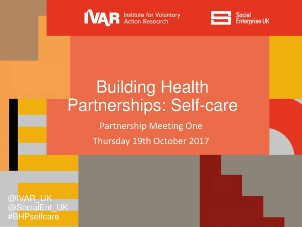 Building Health Partnerships: Self-care