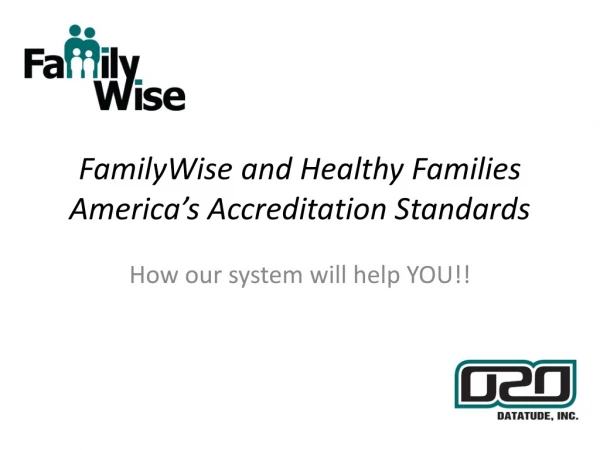 FamilyWise and Healthy Families America’s Accreditation Standards