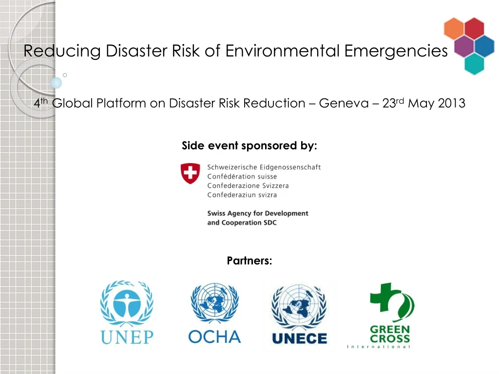 reducing disaster risk of environmental