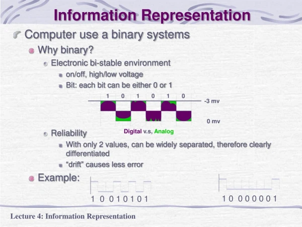 Information Representation