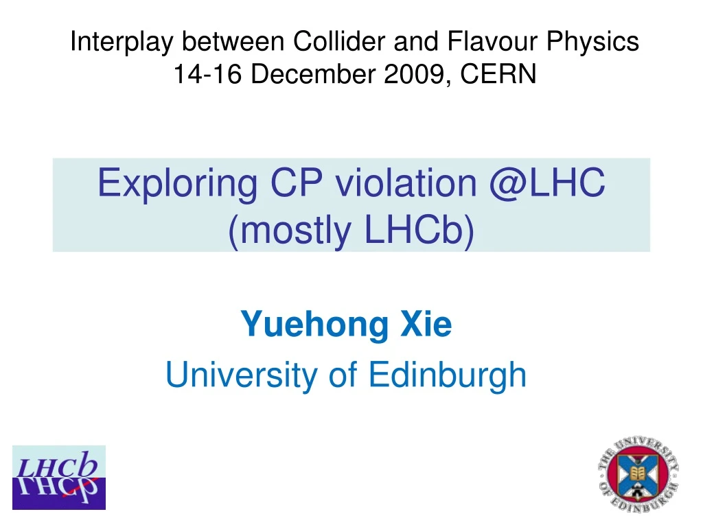 exploring cp violation @lhc mostly lhcb