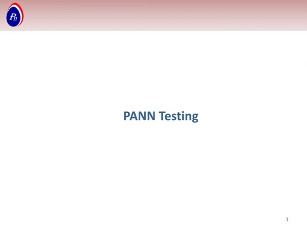 PANN Testing