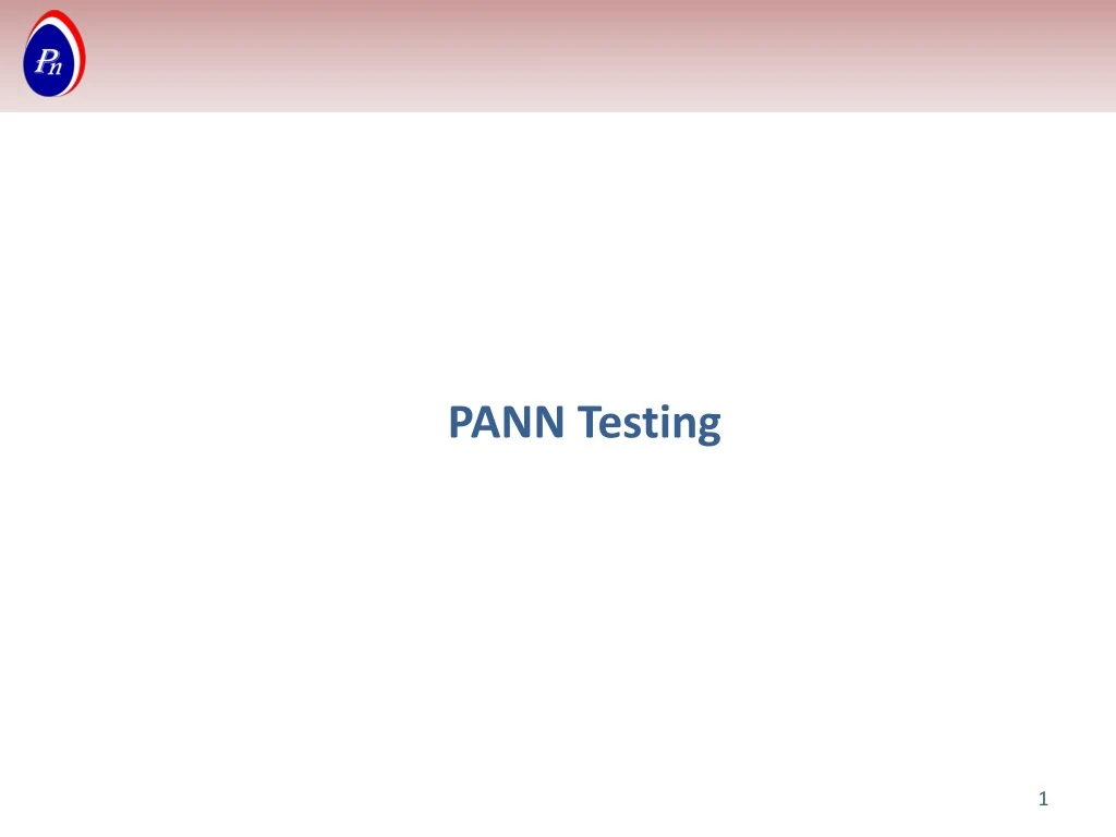 pann testing