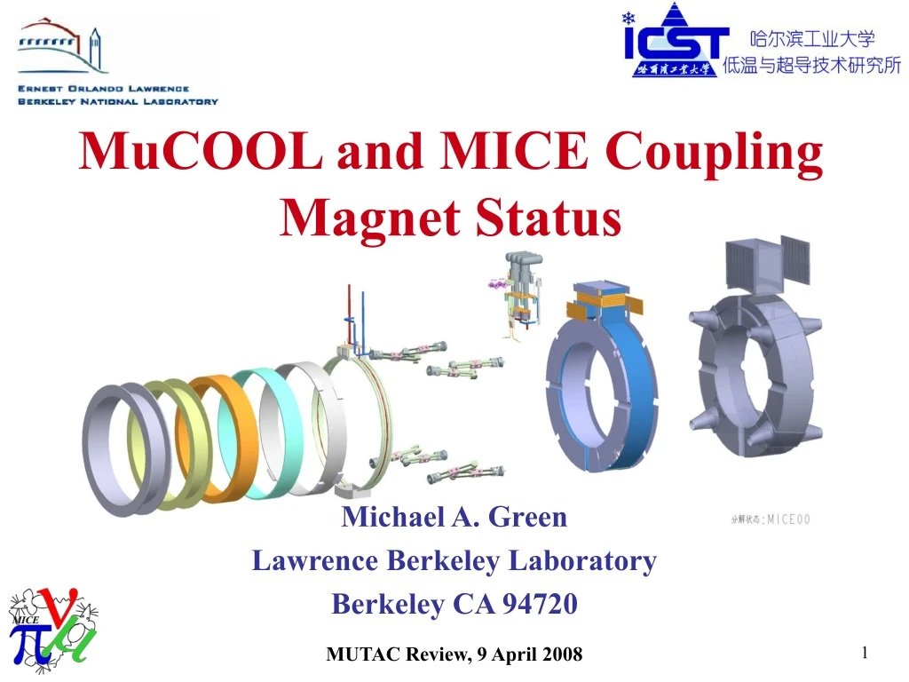 mucool and mice coupling magnet status
