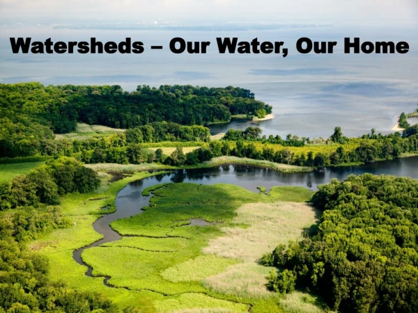 Watersheds – Our Water, Our Home