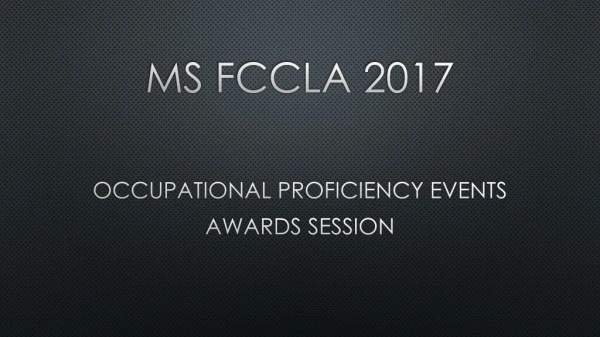 Ms fccla 2017