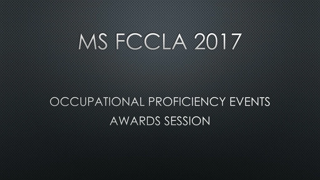 ms fccla 2017