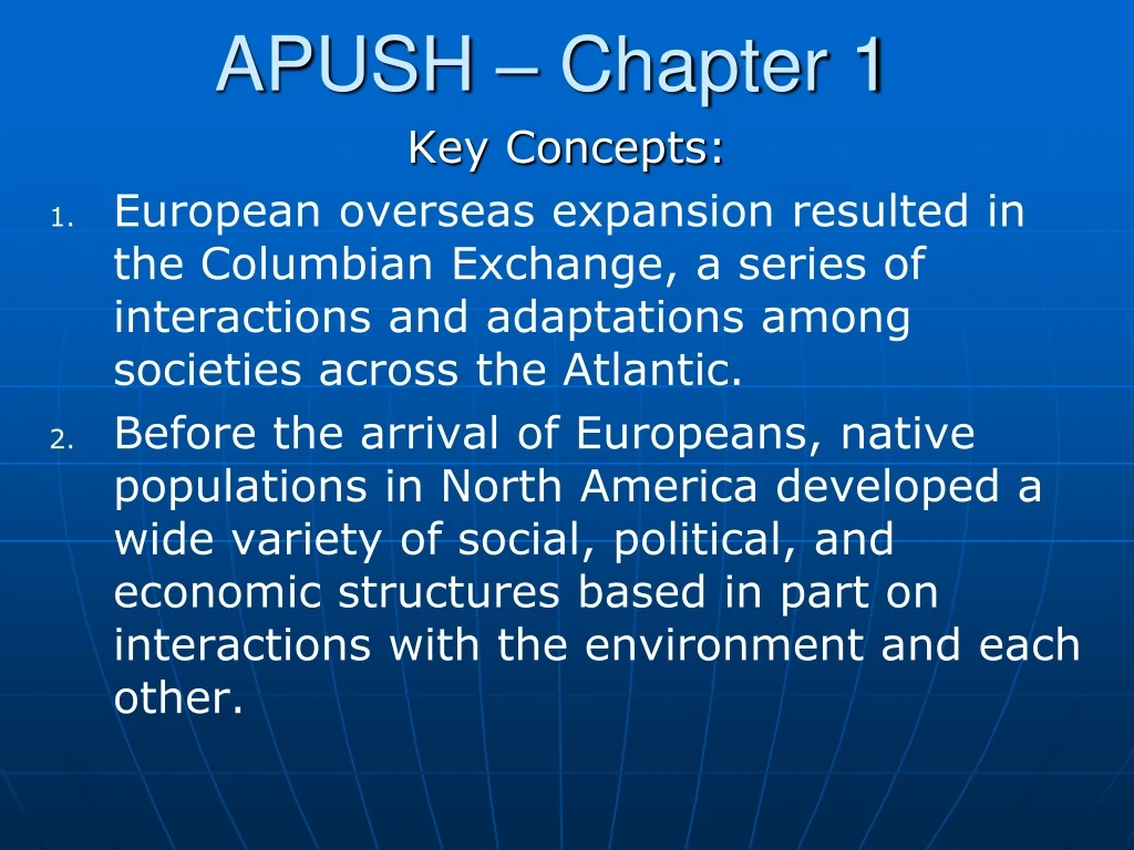 apush chapter 1