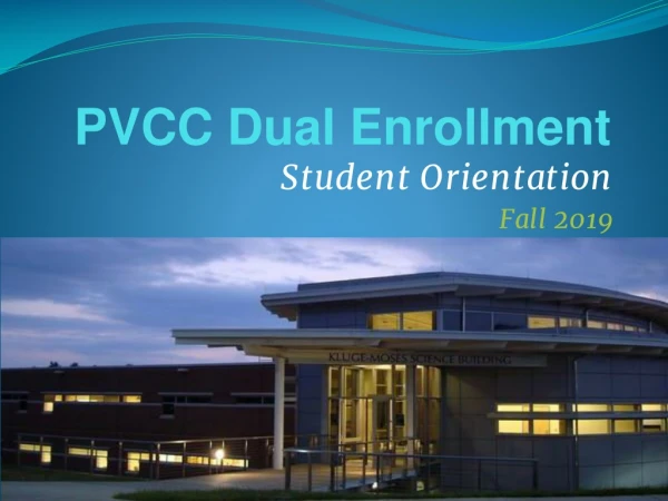 PVCC Dual Enrollment