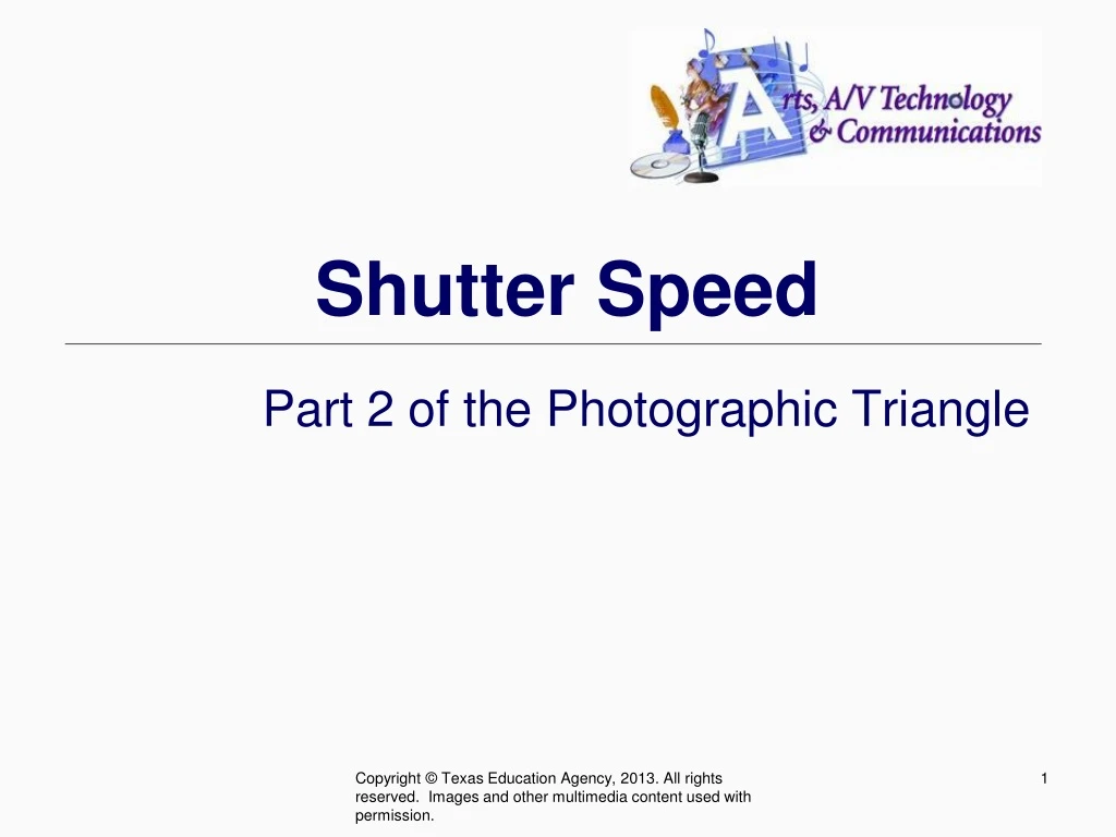 shutter speed