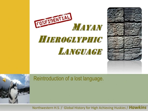 Mayan Hieroglyphic Language