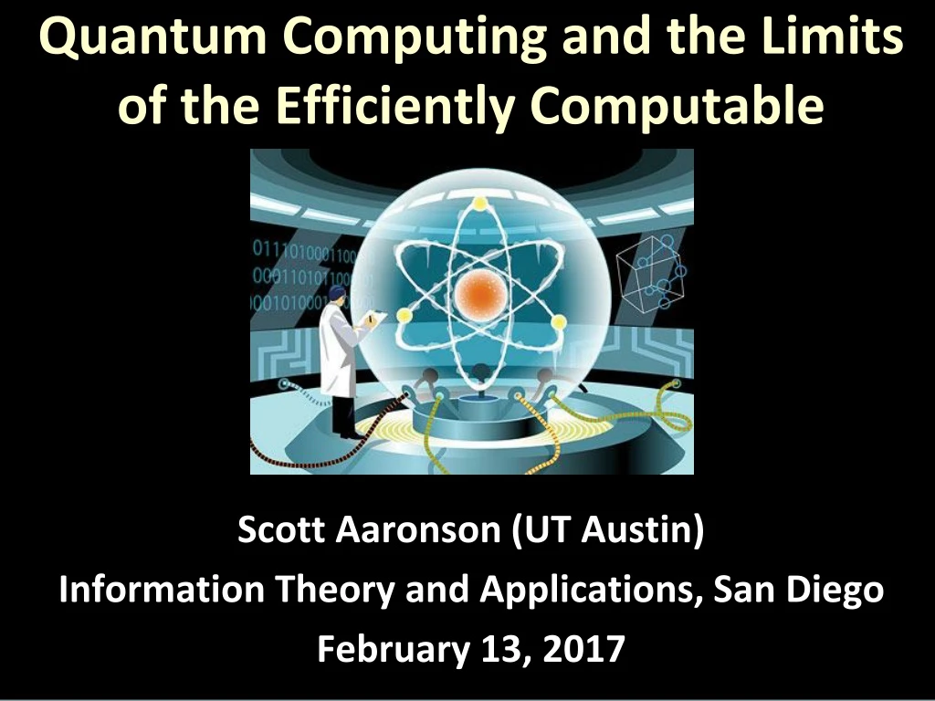 quantum computing and the limits of the efficiently computable