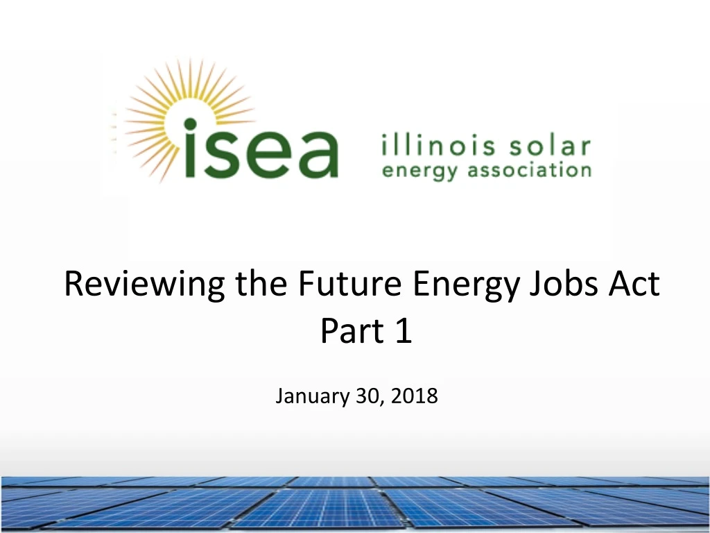 reviewing the future energy jobs act part 1