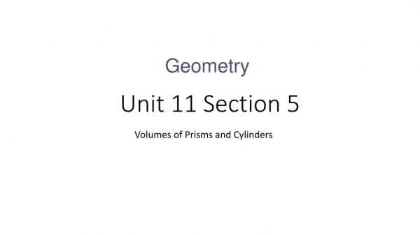 Unit 11 Section 5