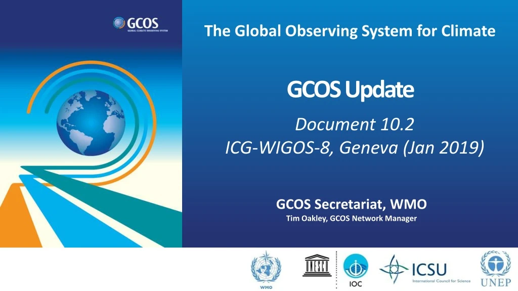 the global observing system for climate gcos