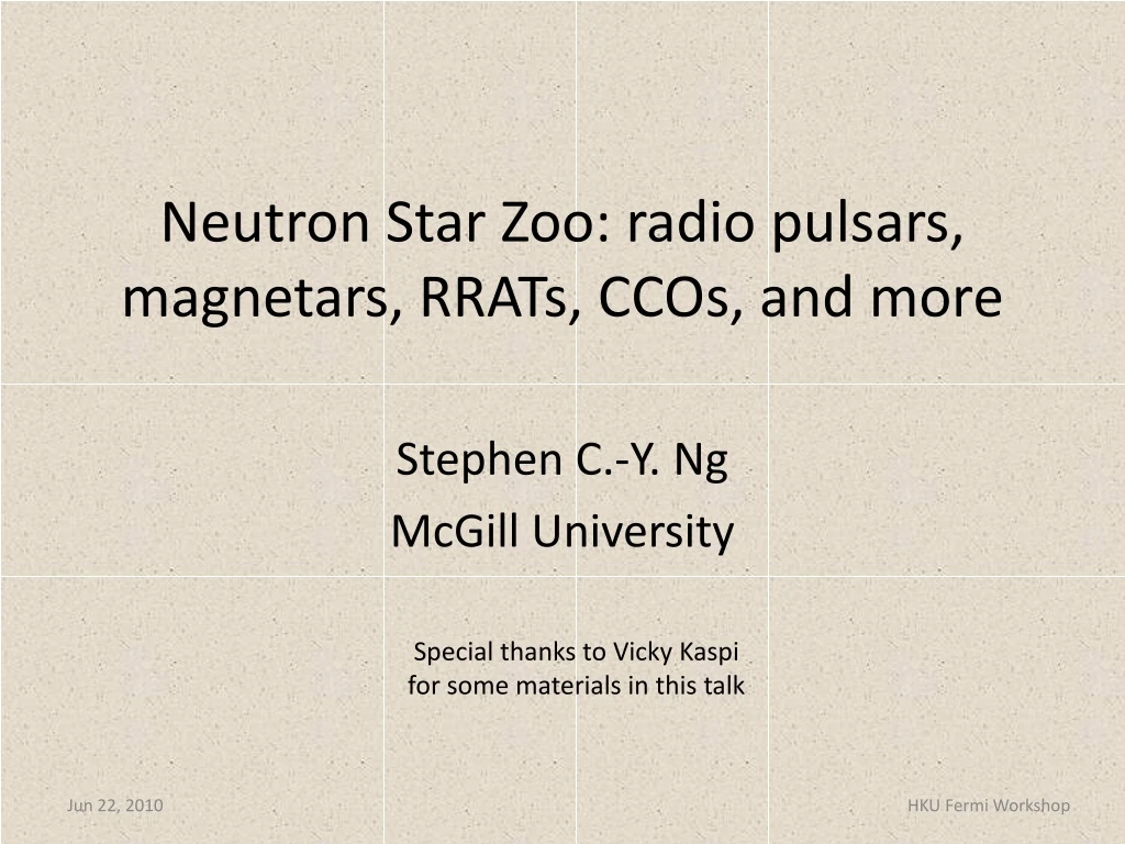 neutron star zoo radio pulsars magnetars rrats ccos and more