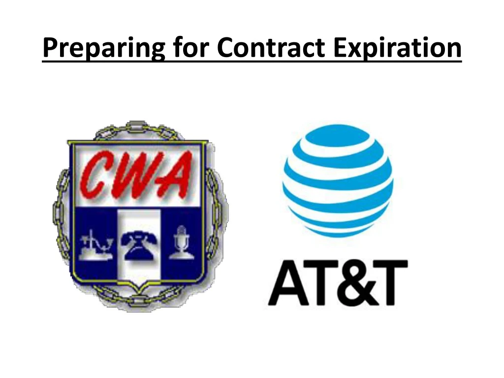 preparing for contract expiration