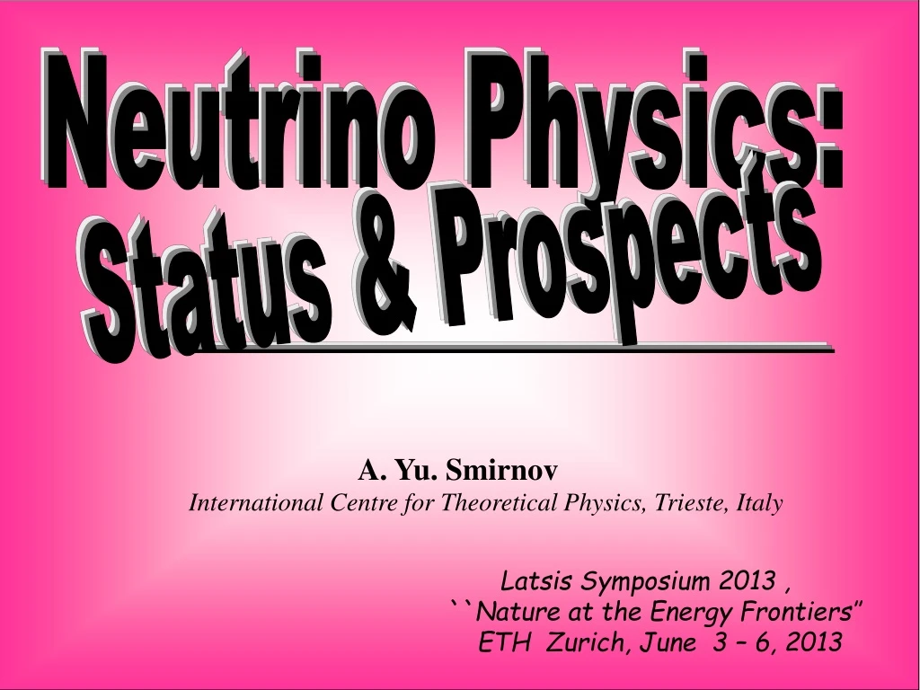 neutrino physics