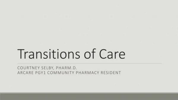 Transitions of Care