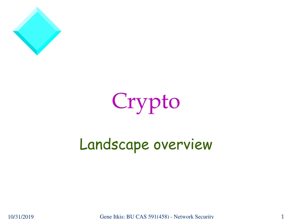 crypto landscape overview