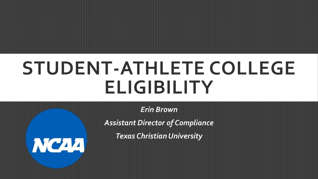 student athlete college eligibility