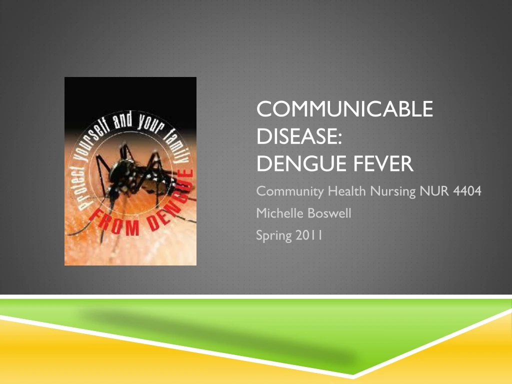 communicable disease dengue fever