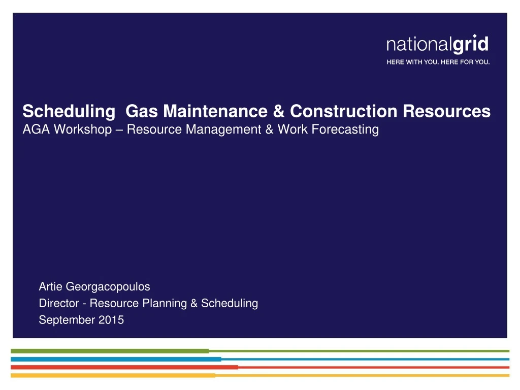 scheduling gas maintenance construction resources aga workshop resource management work forecasting
