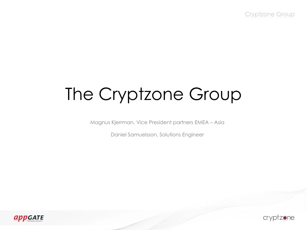 the cryptzone group