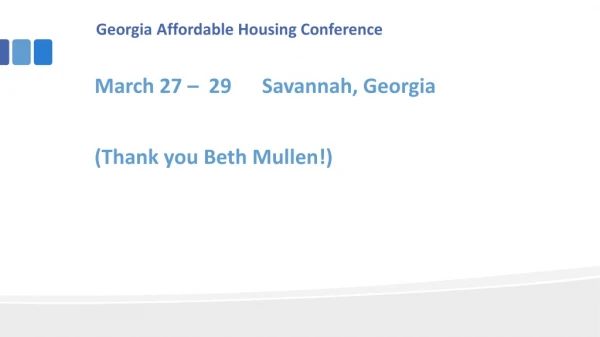 Georgia Affordable Housing Conference