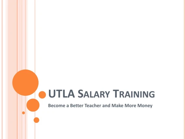 UTLA Salary Training