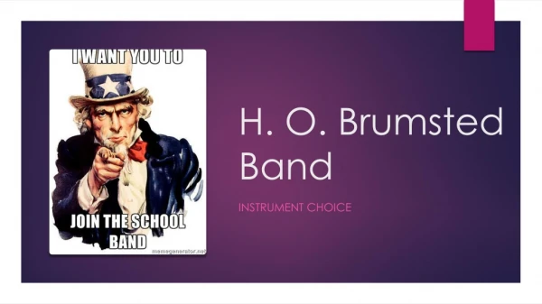 H. O. Brumsted Band