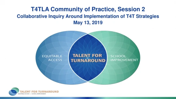 Introduction: Purpose of the T4TLA CoP