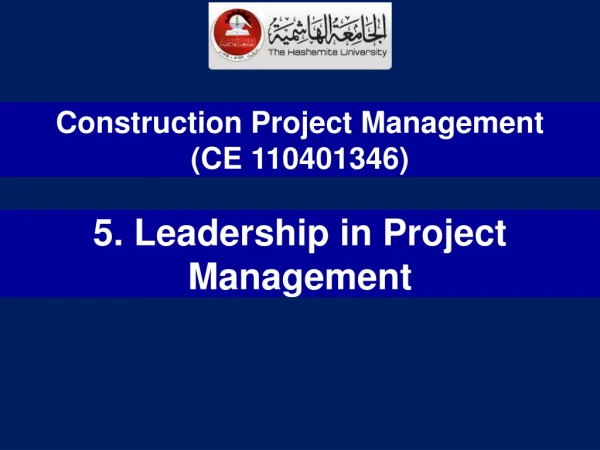 5. Leadership in Project Management