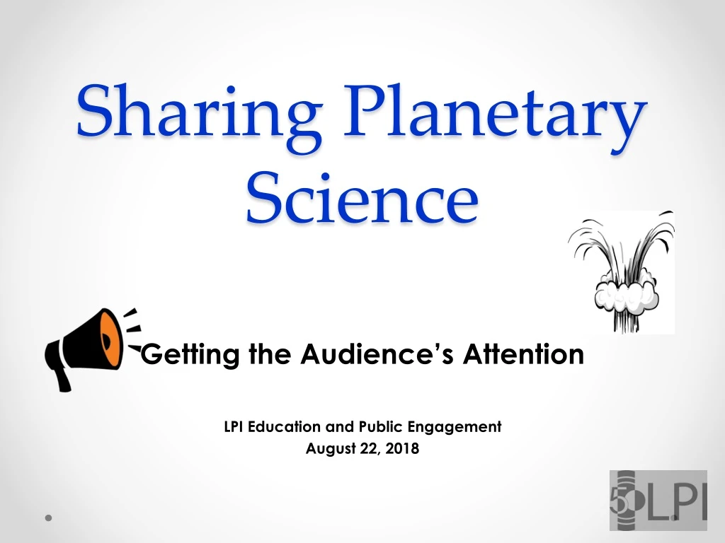 sharing planetary science