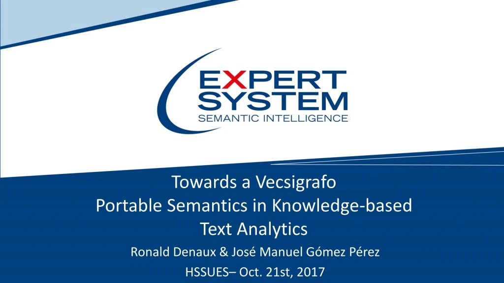 towards a vecsigrafo portable semantics in knowledge based text analytics