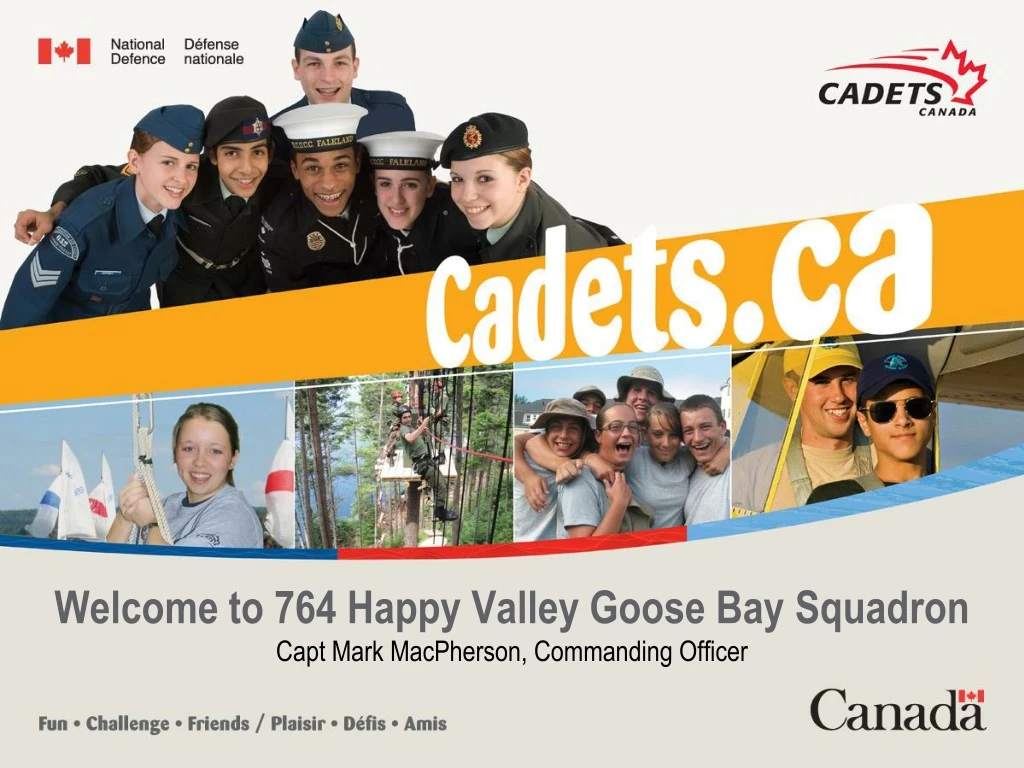 welcome to 7 64 happy valley goose bay squadron capt mark macpherson commanding officer