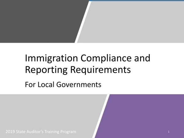 Immigration Compliance and Reporting Requirements