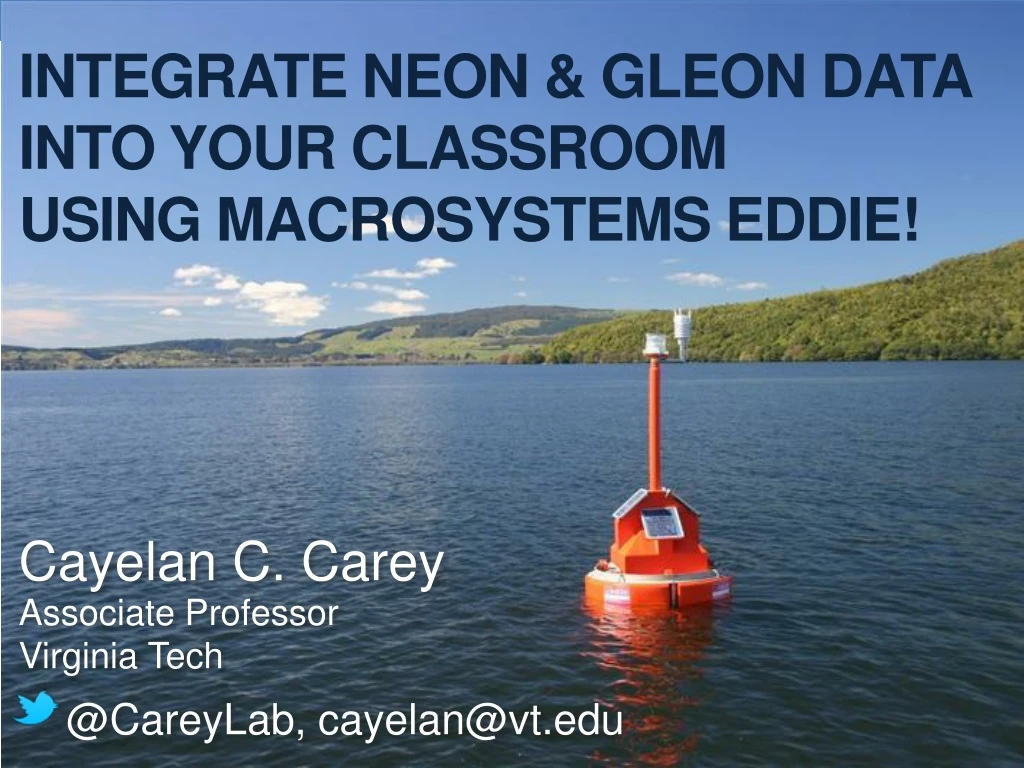 integrate neon gleon data into your classroom using macrosystems eddie