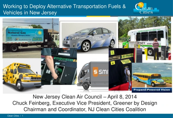 Working to Deploy Alternative Transportation Fuels &amp; Vehicles in New Jersey